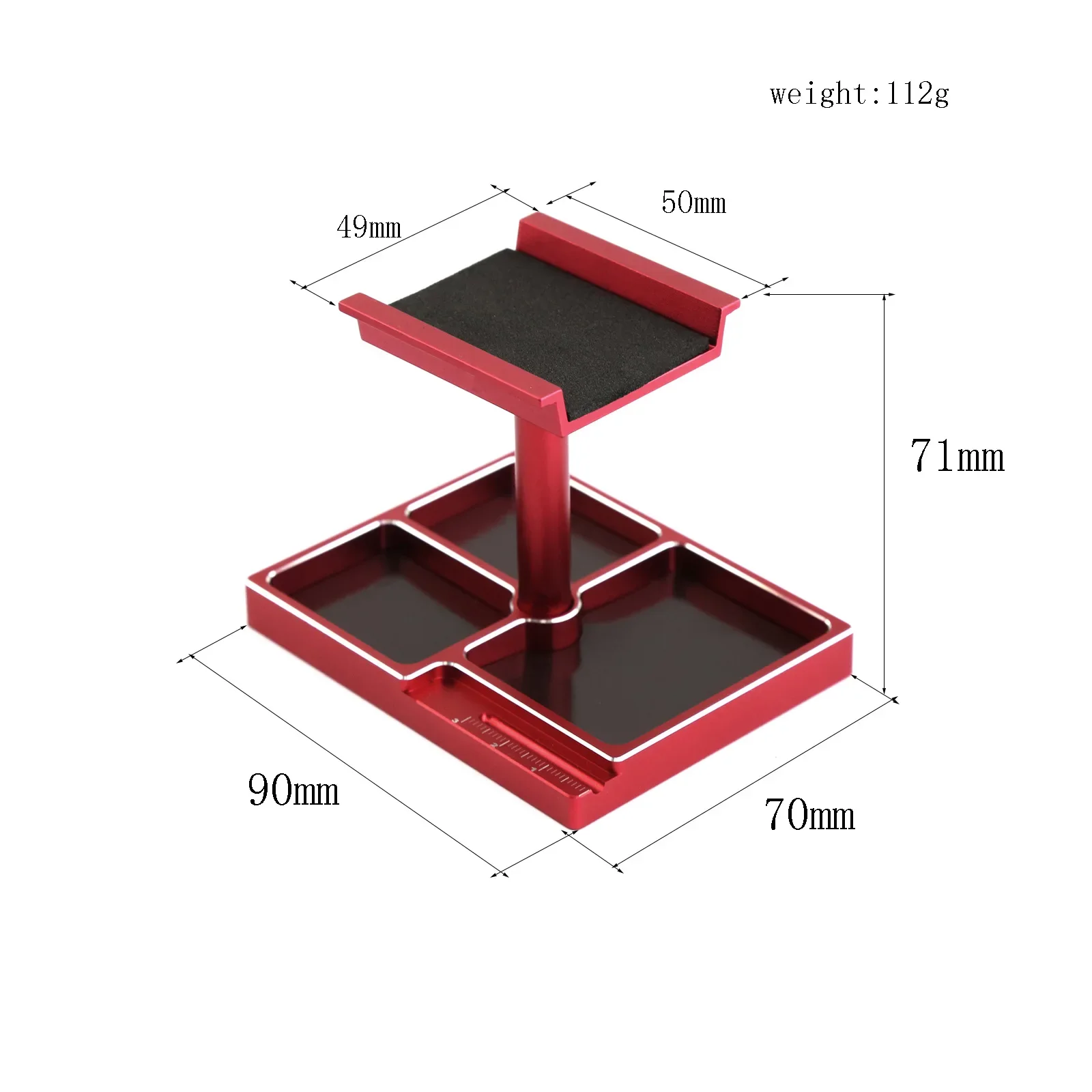 Metal RC Car Work Stand Repair Workstation Assembly Platform 360 Degree Rotation for TRX4M SCX24 AX24 FCX24 1/18 1/24 RC Car