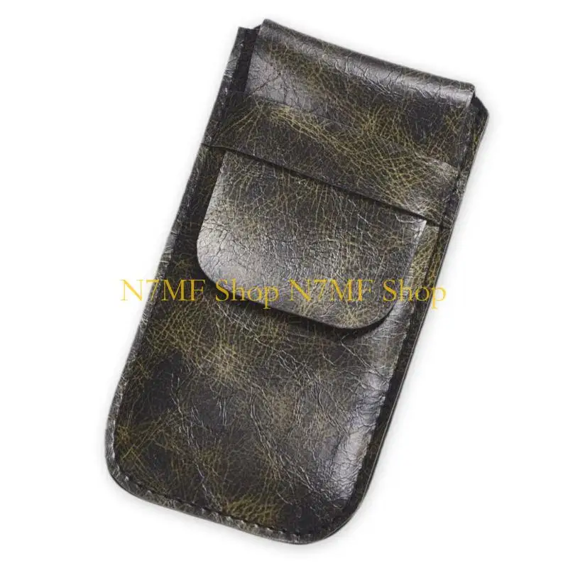 N7MF Small Watch Storage Travel Watch Protector Leather Travel Case Portable Watch Men Watch Case for Watch