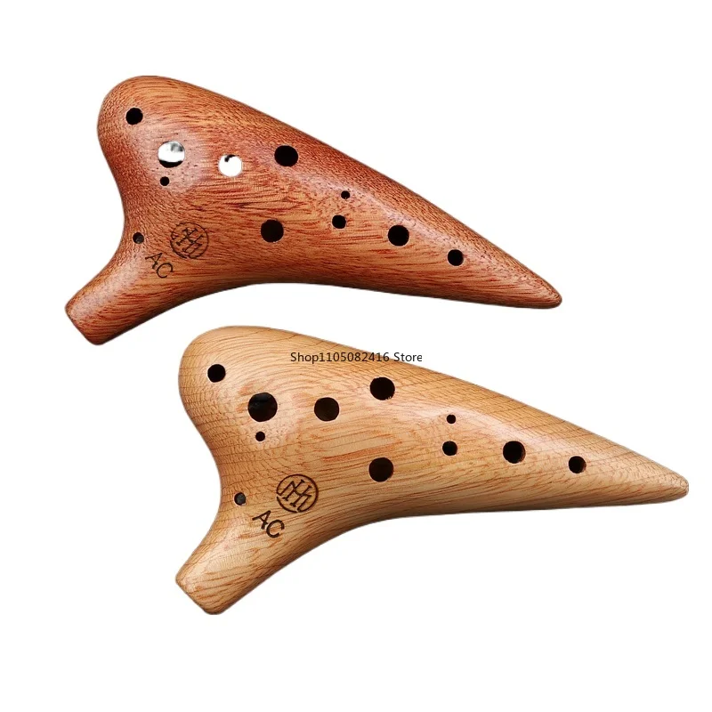 

12 Holes Ocarina Porcelain Advanced Ceramics Ocarina Professional Crossbar Flute Musical Insrument Tools