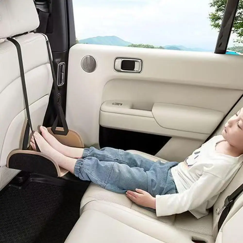 Car Travel Rest Foot Mat Portable Auto Backseat Suspension Hammock Office Footstool Suspension Adjust Interior Trim Supplies image 4