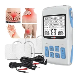 EMS Machine Electric Physiotherapy Tens Body Electrical Nerve Muscle Stimulator Pulse Acupuncture Back Neck Massage Health Care