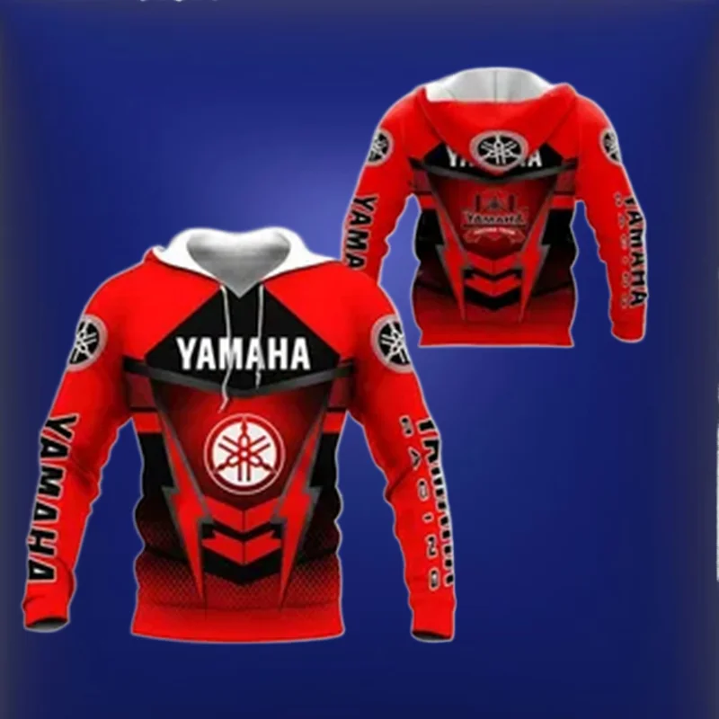 

25/26 Толстовка с капюшоном Yamaha Мотоциклетная униформа команды энтузиастов 3D весенне-осенний пуловер Толстовка Повседневная куртка с капюшоном