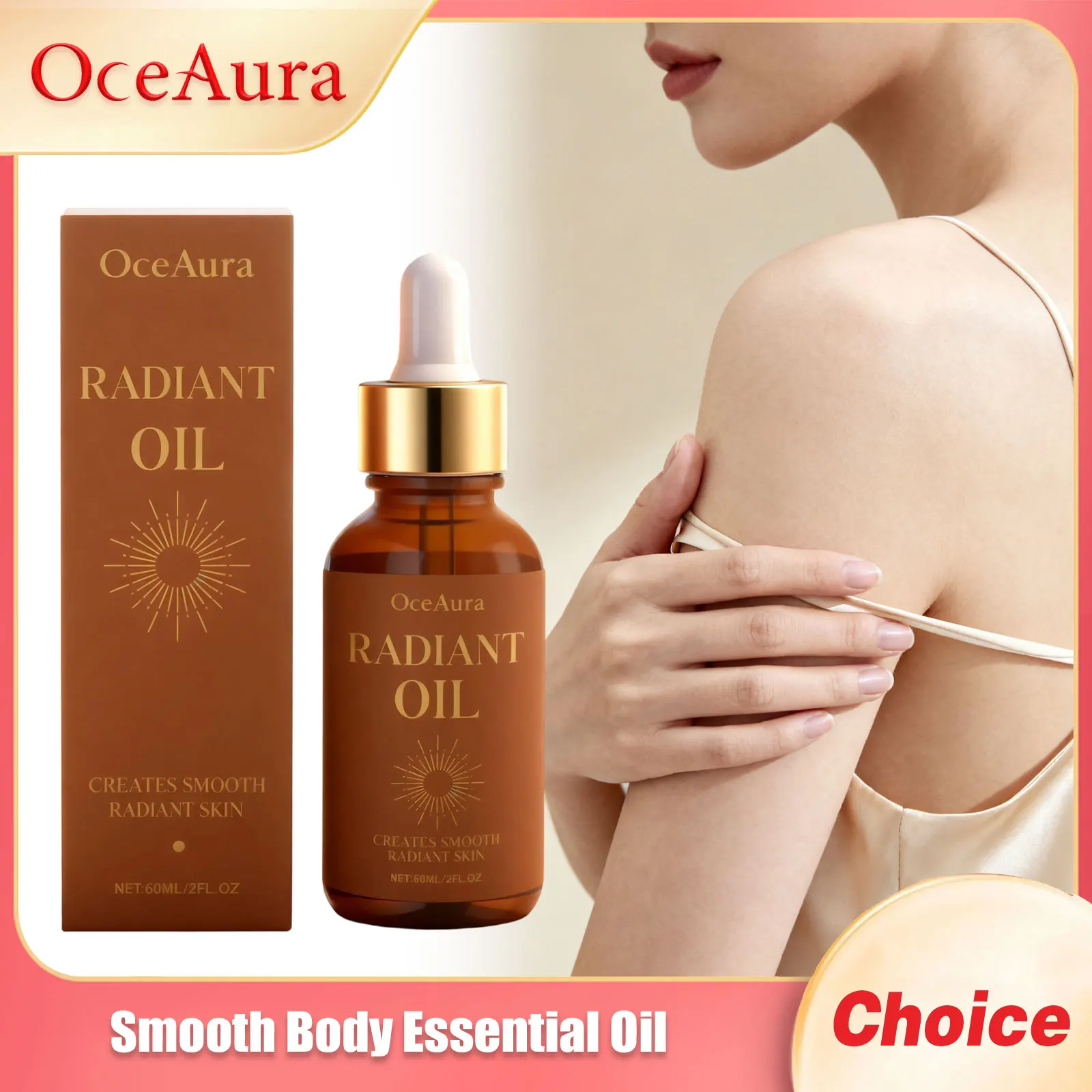 

OCEAURA Body Nourish Essential Oil Lasting Fragrance Massage Skin Improving Roughness Relieve Dryness Skin Tighten Essential Oil