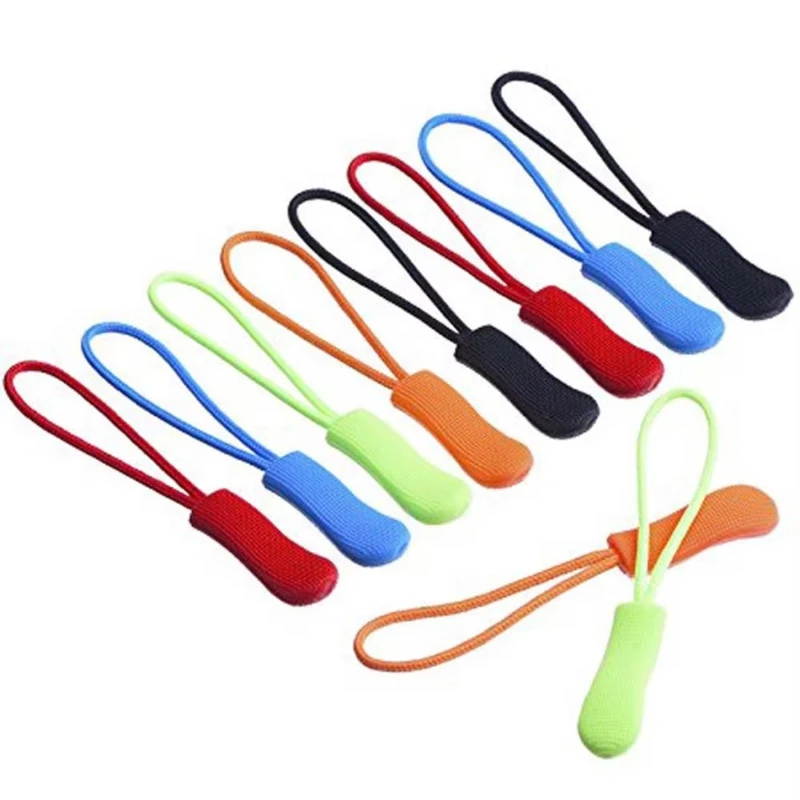 10/30pcs Durable Nylon Zipper Pulls - Assorted Colors, Replacement Tags For Clothing, Backpacks, Jackets, Suitcases Zipper