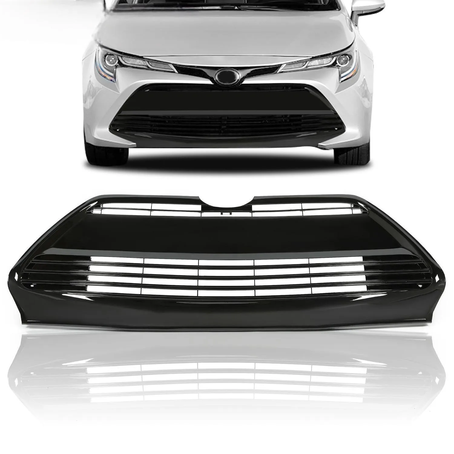 

For 2017 2018 2019 Toyota Corolla L LE XLE Front Bumper Lower Grille Replacement