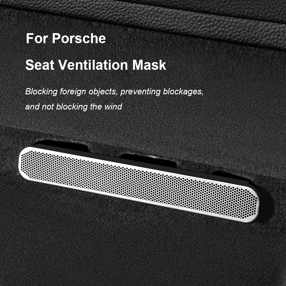 

For Porsche Cayenne 2011-2017 2018-2024 Car Under Seat AC Heat Air Conditioner Duct Vent Outlet Speaker Grille Protective Cover