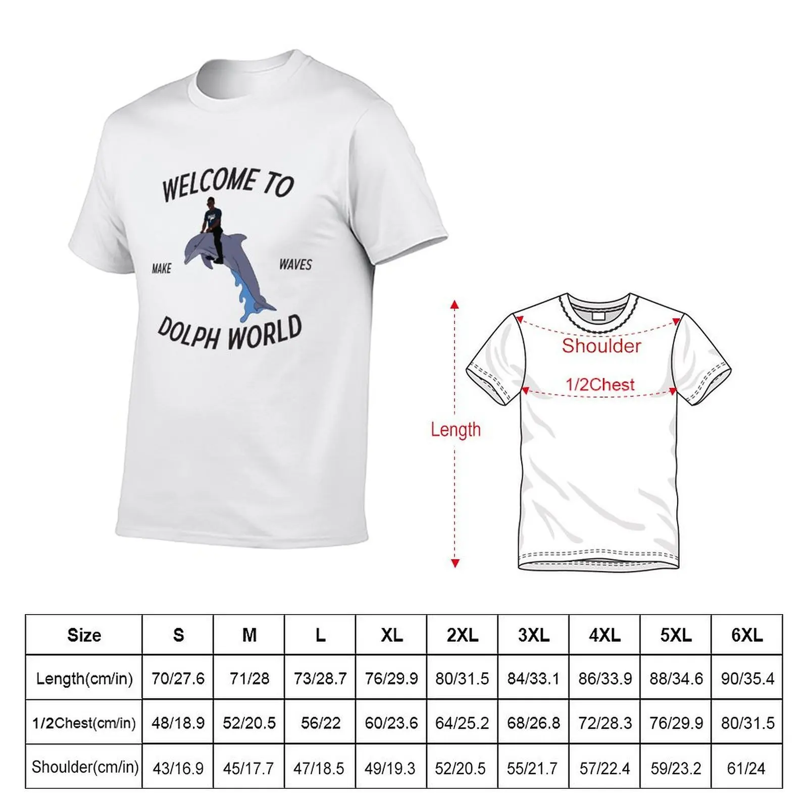 Welcome to Dolph World T-Shirt Plus Size Summer Casual T-Shirt