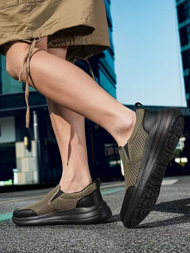 

Спортивная мужская обувь для молодых студентов, сетчатые кроссовки для взрослых, элегантные удобные не кожаные предложения, прогулочная повседневная обувь для мужчин