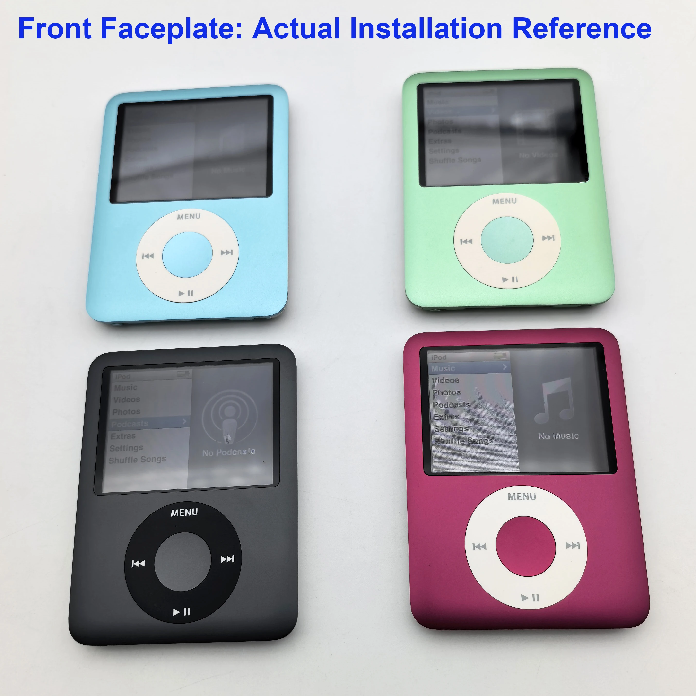 For iPod Nano 3rd Gen Nano 3 A1236 Front Faceplate Case Cover