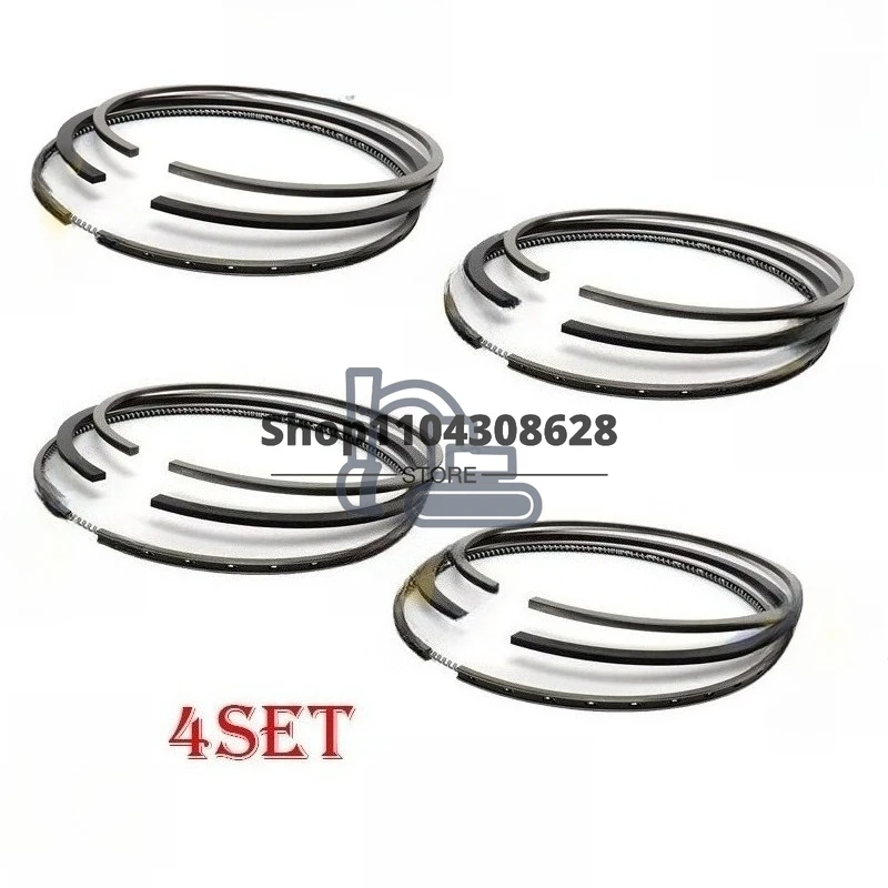 

4 Set Piston Ring Set STD 16292-21050 78mm 78*2HK+1.5+4mm for Kubota V1505 V1505-E D1105 D1305 4D78