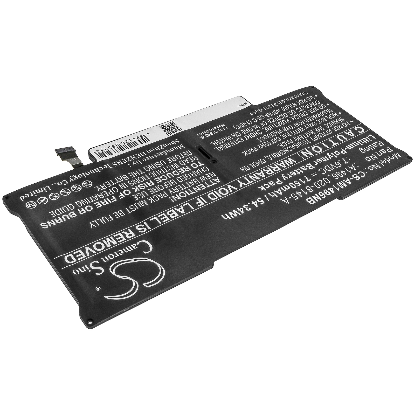 100% 新しい 7.6V 7150mAh ノートブックバッテリー A1496 020-8142-A 661-7474 Apple Macbook Air 13" A1466 2013、A1466 13" 2014、A1466 2017用