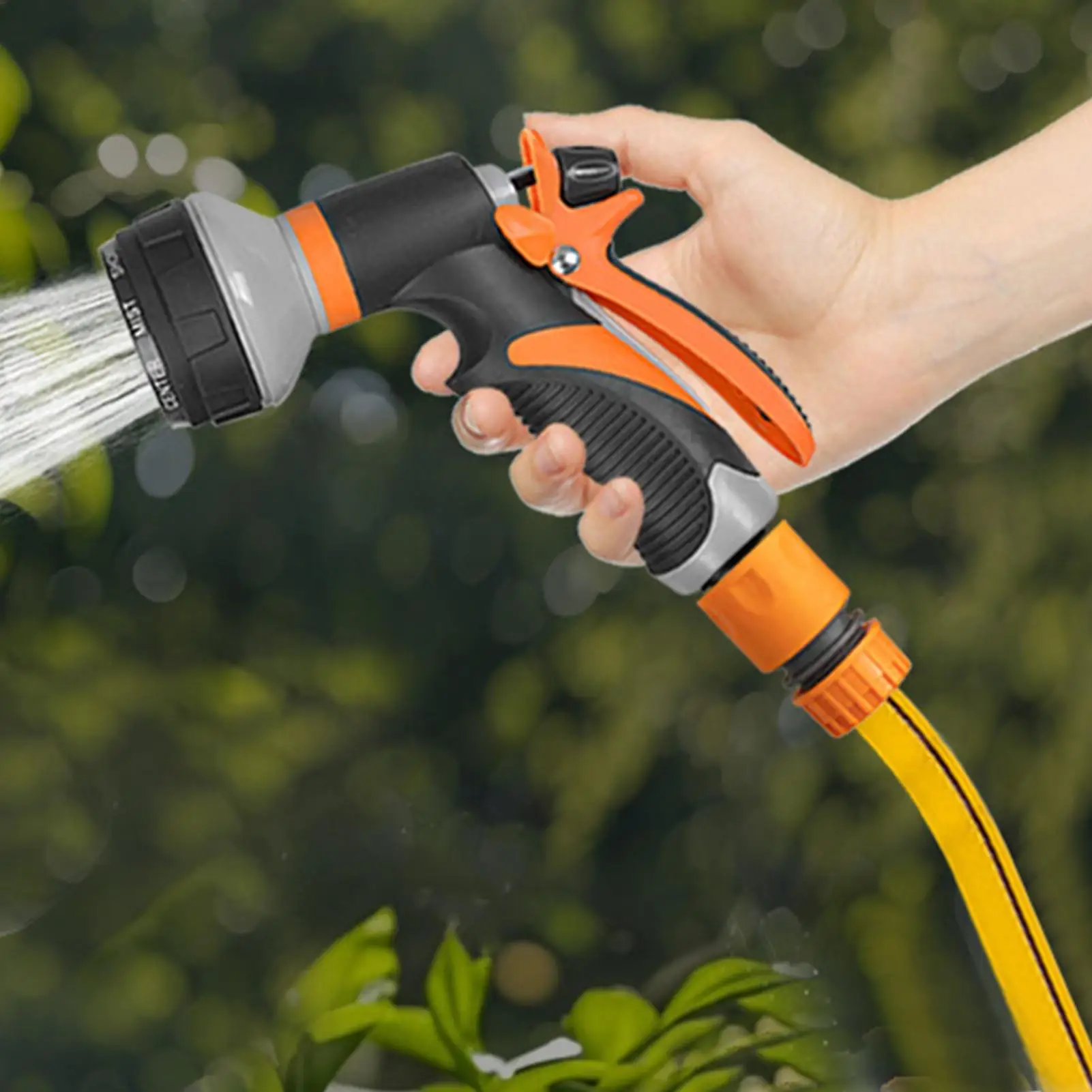 

Hose Sprayer Water Nozzles For Garden Hose 8 Adjustable Spray Patterns High Pressure Irrigation Attachment Head For Car Wash