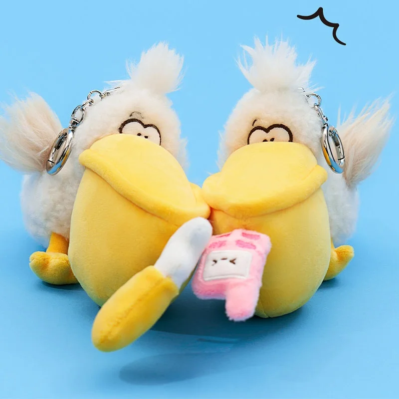 In Stock Infinite Vitality Illusion Big Mouth Bird Greedy Series Backpack Pendant Plush Bag Pendant Wallet Doll Keychain