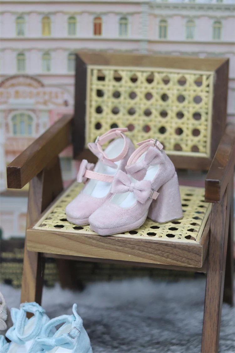 รองเท้าBJD DD/SDGR, 1/3 รองเท้าผู้หญิงโบว์คู่รองเท้าส้นสูงBJDตุ๊กตาอุปกรณ์เสริม