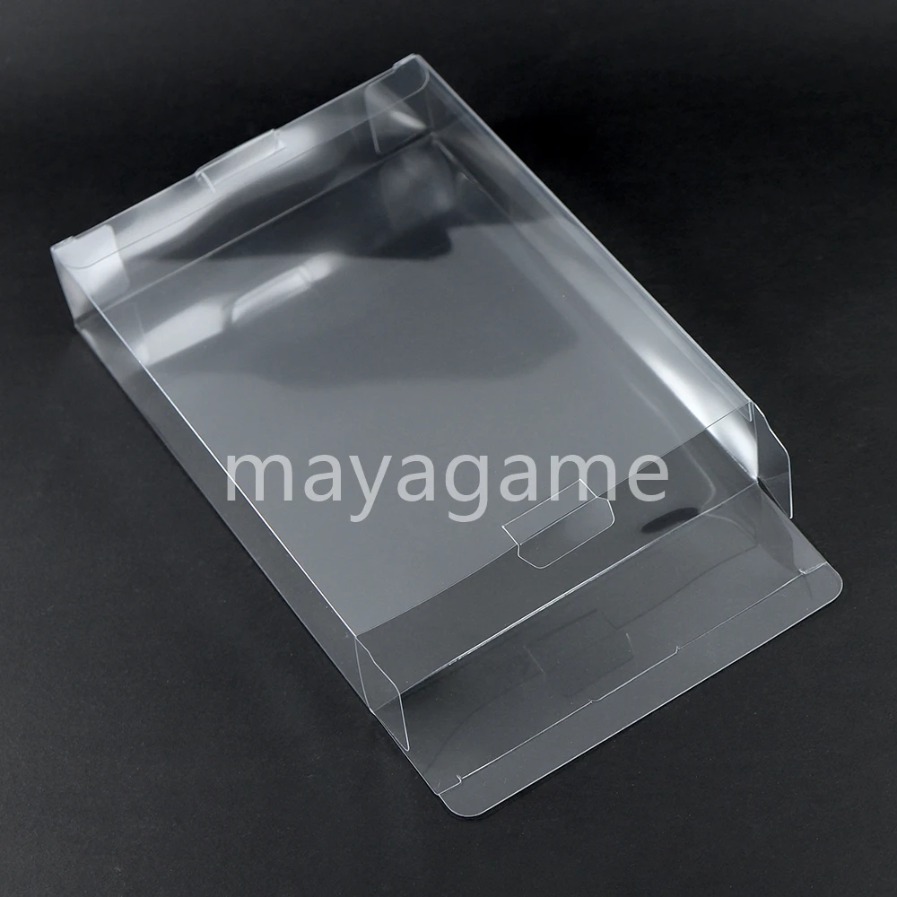 10 stücke Klar Transparent für SNES für N64 Spiel Box Schutz Fall Spiele Kunststoff PET Schutz für Nintendo Spiel Boxen