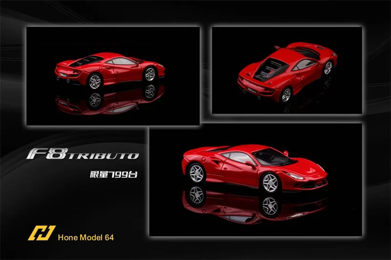 

Hone Model 1:64 F8 Tributo Red Die-Cast Car Model Miniature Gifts