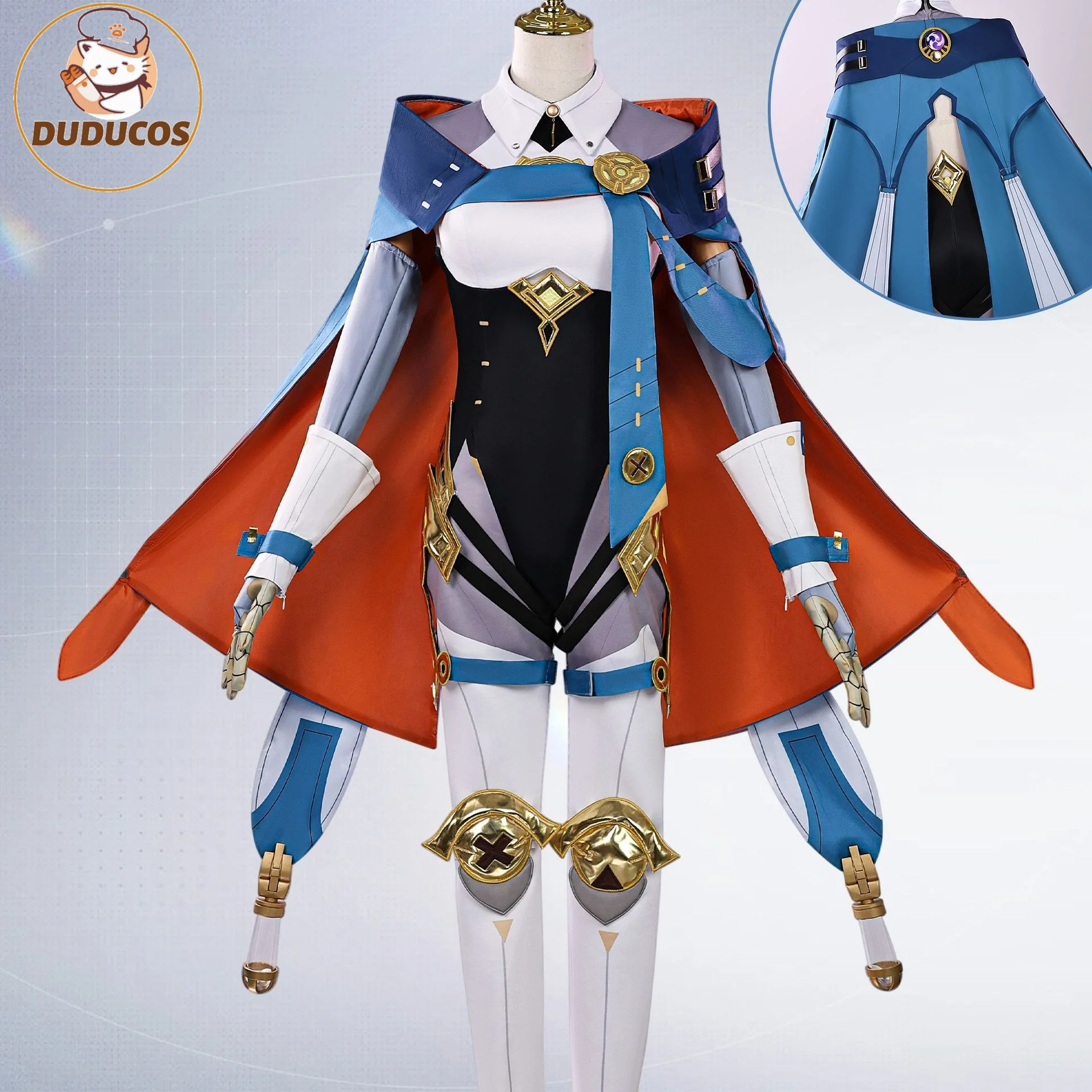 

DUDU-R Genshin Impact Ineffa Косплей Костюм Парик Униформа Головные уборы Boom Boom Thunderwave Хэллоуин Вечеринка Женщины Девушки Игровой наряд