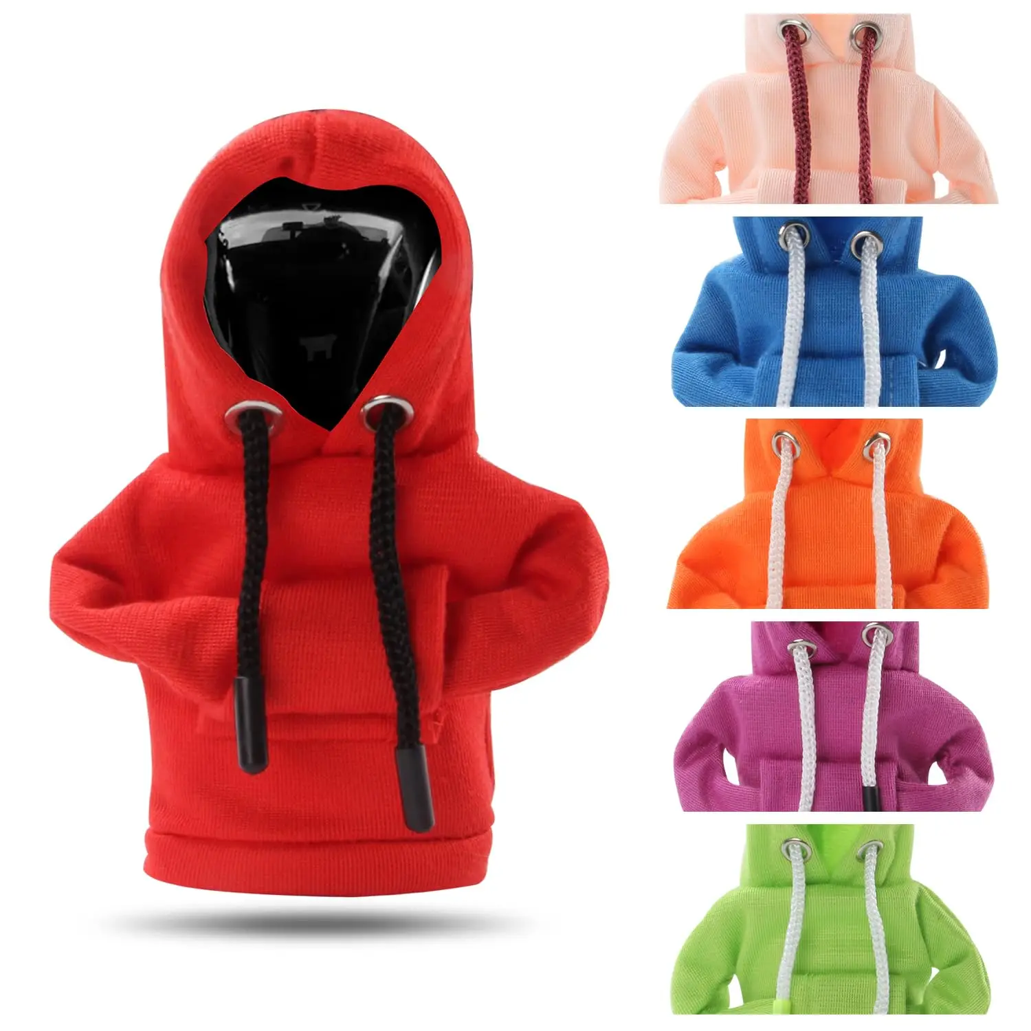 سيارة ذراع السرعة غطاء رافعة صغيرة هوديي هوديي الإبداعية رافعة تحول هوديي ذراع السرعة غطاء مقبض رافعة الملابس غطاء السيارة #1