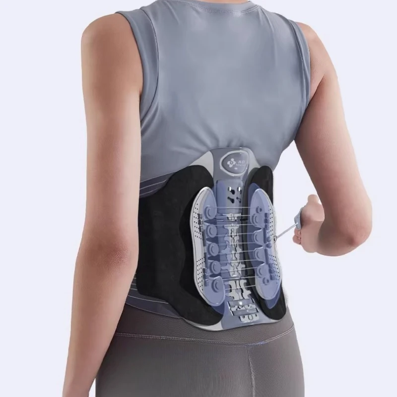 

Медицинский поясничный поддерживающий пояс для облегчения боли, горячей и холодной терапии, регулируемая гибкая поддержка для грыжи поясничного диска