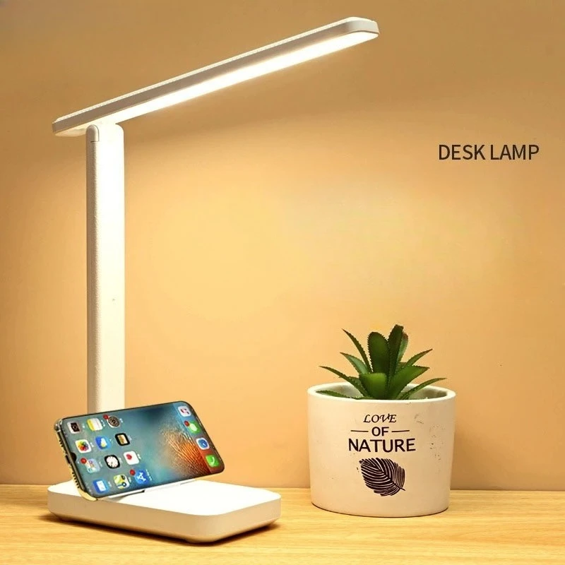 

1pcs Study Desk Lamp Led Light Desk Lamp Dimmable Desk Light Reading Lamp Eye Protection Suitable Home Office for Gift Giving
