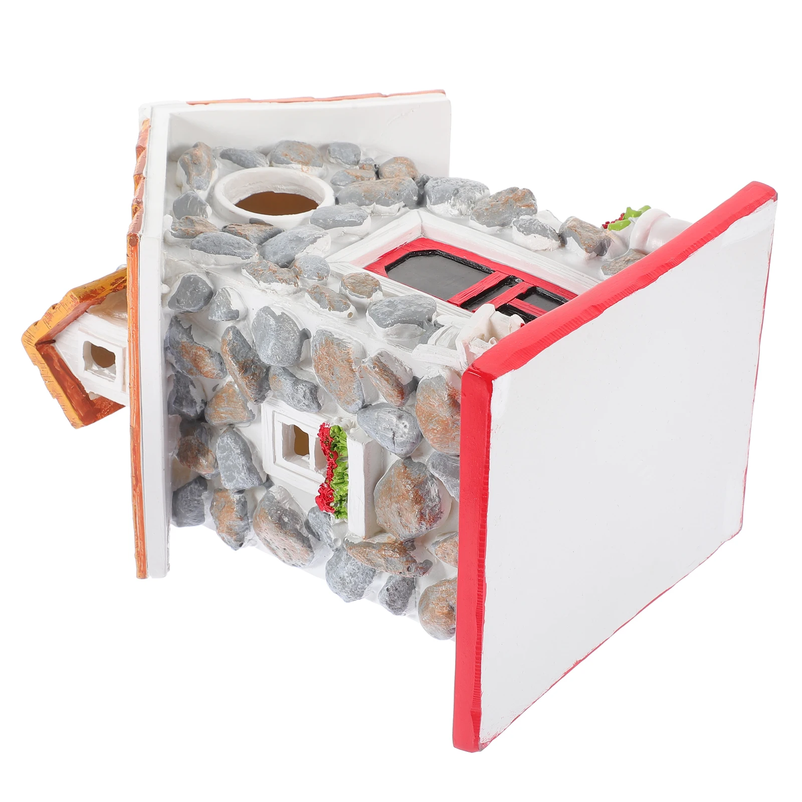 

Heavy Duty Resin Stone Bird House Hanging Garden Ornament Outdoor Bird Nest Decorative Nest Garden Decoration Park Ornament