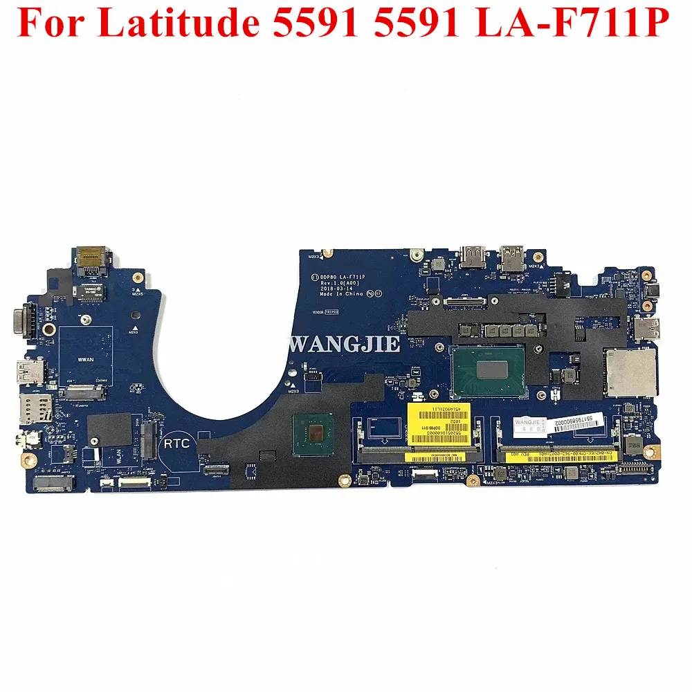 

For Dell Latitude E5591 5591 i7-8850H Laptop Motherboard DDP80 LA-F711P CN-0H2V6K 0H2V6K SR3YZ DDR4 Notebook