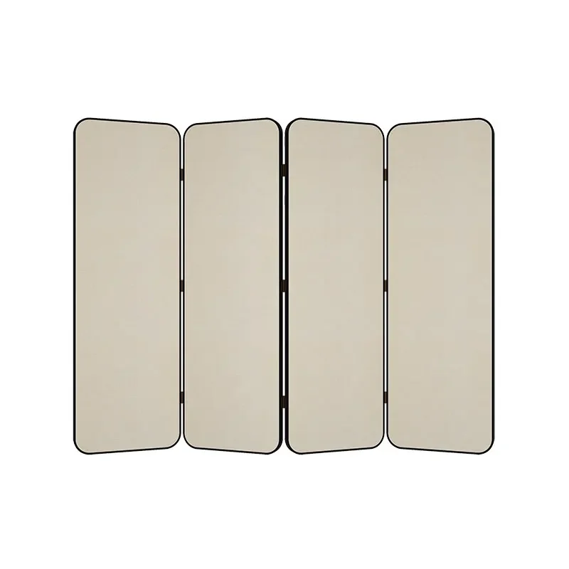 Custom modern simple solid color screen partition folding mobile office aluminum alloy decoration cover household folding screen