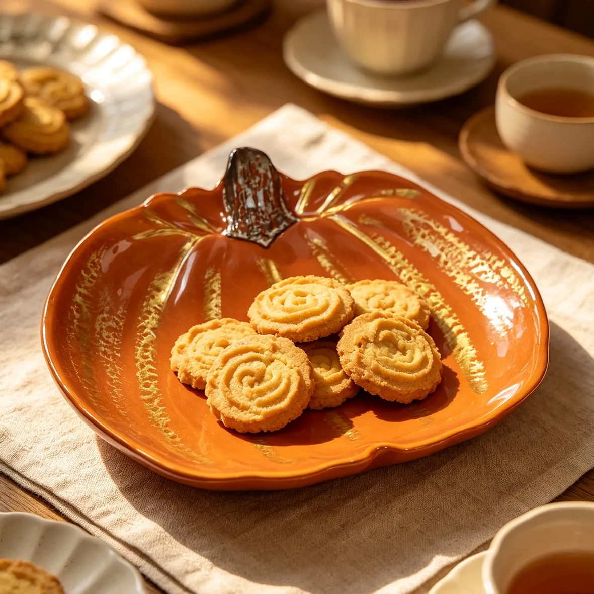 Plateau de service et de rangement en verre en forme de citrouille, plat à dessert d'automne pour Halloween, Thanksgiving, fête, plateau de fruits et de collations, décoration de table