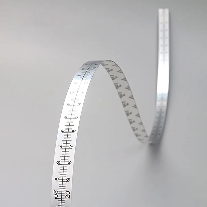 Pasteable Graduated Scale Woodworking Stainless Steel Measure Self Adhesive Metric Scale Ruler 0.6M 1m 1.5m 2.5m DIY Tools
