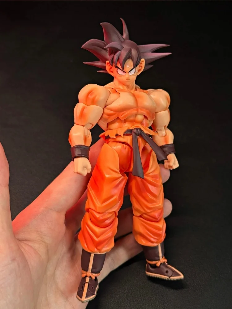드래곤볼 Z SHF 와우 슈퍼 액션 스튜디오 손오공 피규어 - 슈퍼 사이어인 손오공 카이오헌 애니메이션 액션 피규어 모델 장난감 선물