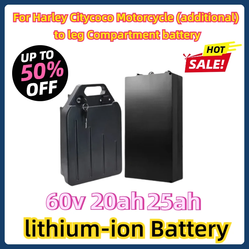 

For Harley Citycoco Motorcycle (additional) to leg Compartment battery 60v 20ah 25ah lithium-ion Battery