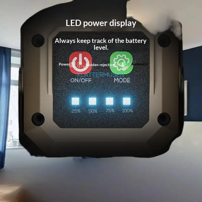 Luz de trabajo LED recargable magnética - Impermeable con 360 °   Gancho giratorio para reparación, emergencias y talleres de automóviles