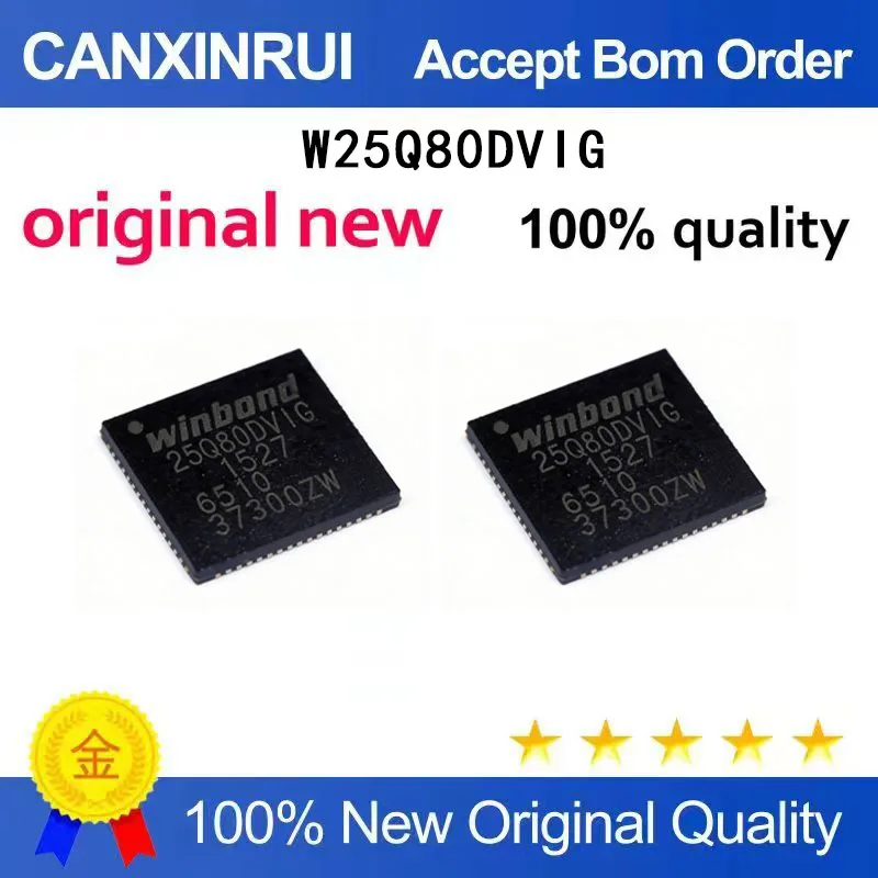 

(5-100 Pieces) New stock W25Q80DVIG 25Q80DVIG QFN 25Q80DVZPIG