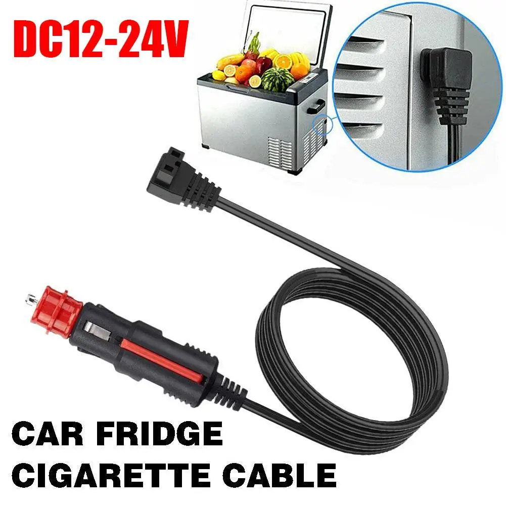 

2m Car Refrigerator Warmer Extension Power Cable DC12V Charging Cable Car Line Cooler Replacement Cigarette to Fridge 24V R7Y5