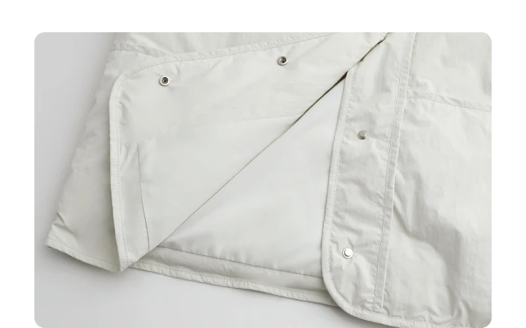 CHIC VEN Women Down Coats Simple Loose Texture Round Neck Down Jacket 90 White Duck Down Jacket Autumn Winter 2025