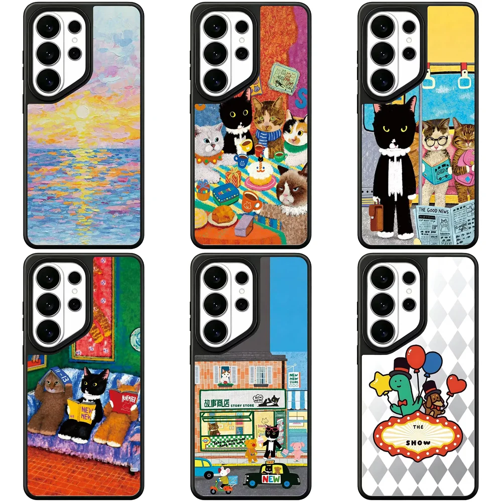 6081881 Mirror Magnetic Case: Compatible with Samsung Galaxy S23 U S24U S25 S26 Ultra S25+ S26 Plus Shell