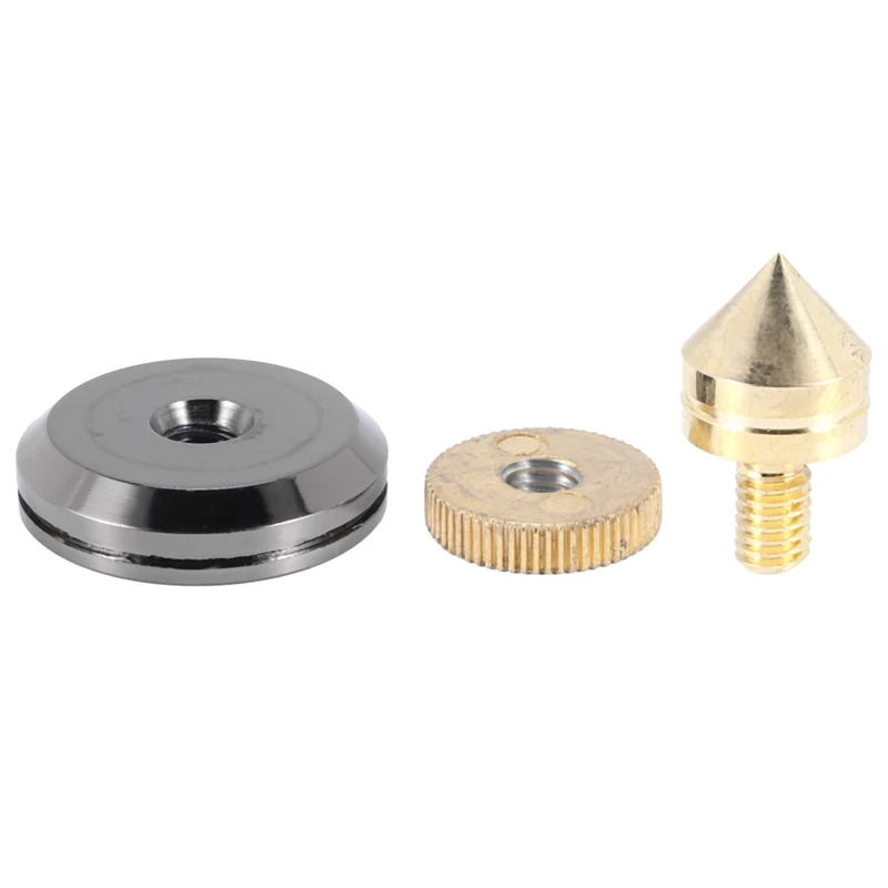 A29F-8 مجموعة مسامير مكبر الصوت المطلية بالذهب، حامل مكبر الصوت CD مضخم الصوت أقدام عزل القرص الدوار