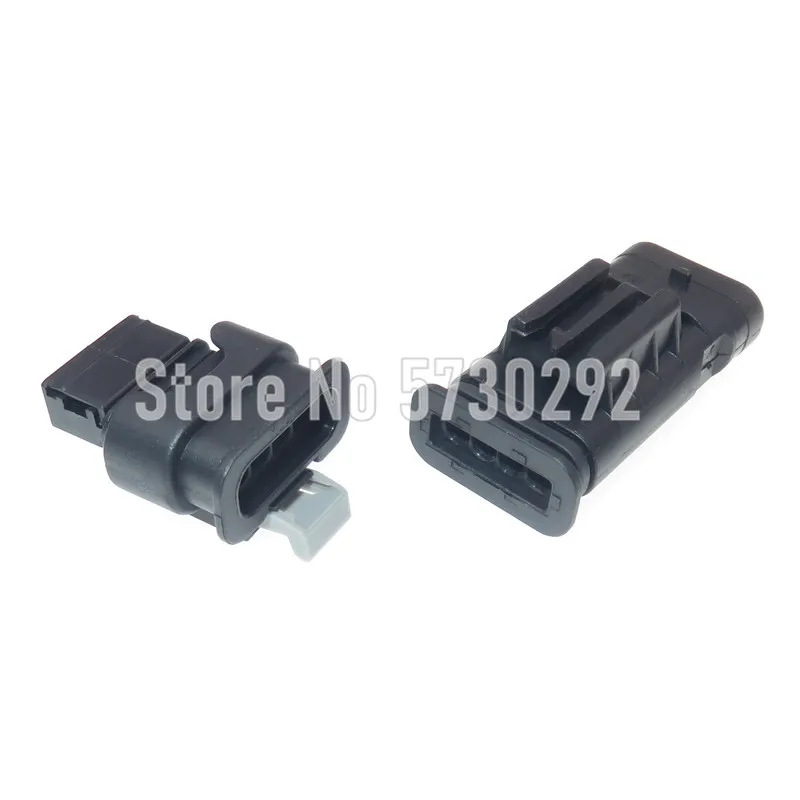 4P 805-122-541 Automotive Plug Car Exhaust Pipe Electronic Valve Dedicated Cable Socket with Pins Rubber Seals