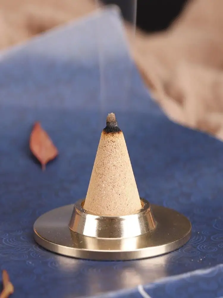 Brûleur d'encens en cuivre pur, outils d'encens artisanaux, cônes d'encens bricolage, cuillère parfumée, moules exécutifs, encensoir en laiton rétro