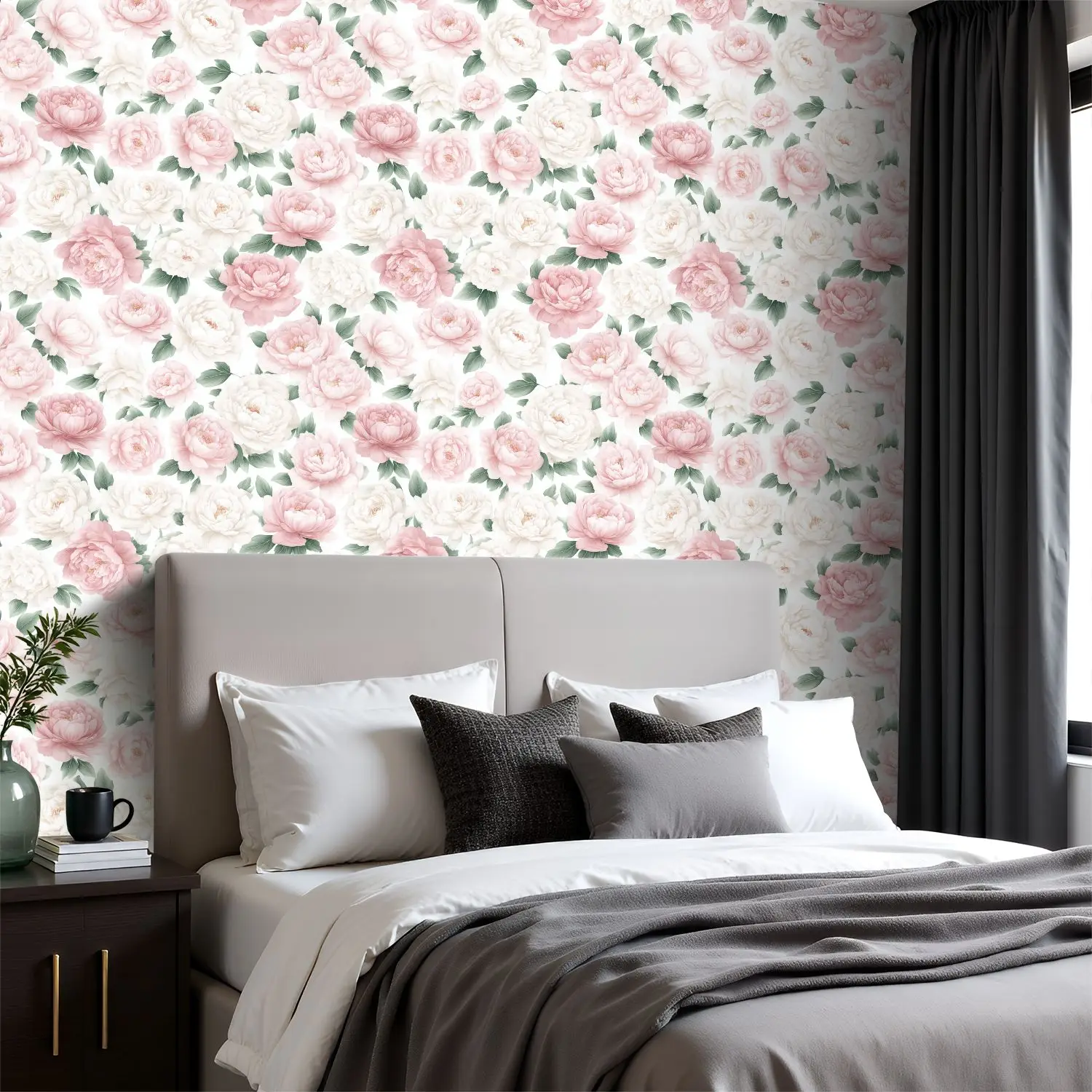Watercolor Pink Peony Wallpaper 22.83