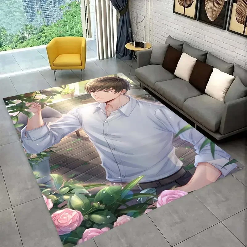 

3D printed men's patterned carpet living room sofa area hallway home decor carpet kitchen bathroom non-slip mat birthday present