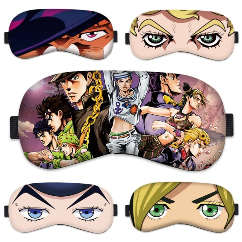 JoJo's Bizarre Adventure, Anime Shade Eye Patch, Ultra-Soft Sleeping Blindfold, Breathable Eyes Mask Cover, Cosplay Props