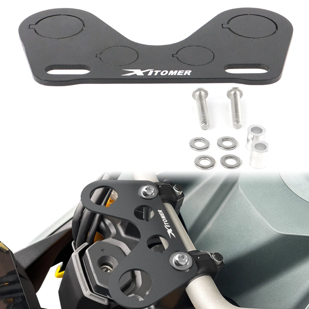 

Motorcycle Accessories Fit For Suzuki V-strom 800 2023 2024 2025 Dash Bare Panel Cover Protector Auxiliary Shelves Aluminum