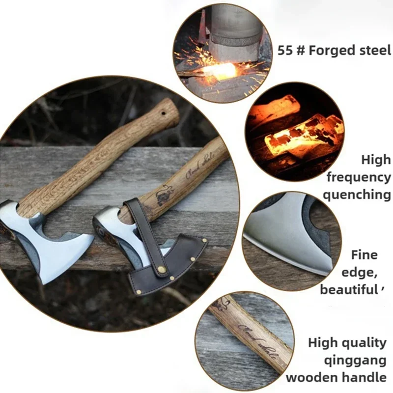 Multifunctional Axe Portable Hatchet Outdoor Axe Tactical Ax for Firewood Professional Survival Accessories Camping Supplies