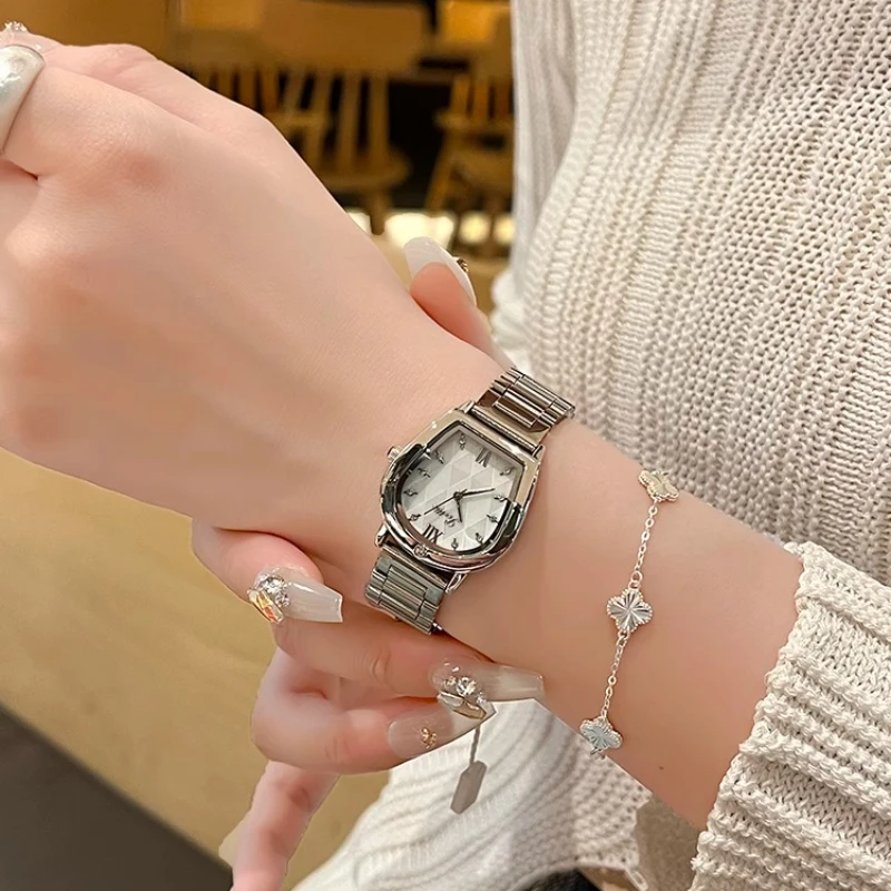 2025 New Luxury Ladies Quartz Watch Fashion Simple Gold Women Stainless Steel Clock Wristwatches Gifts relojes para mujer