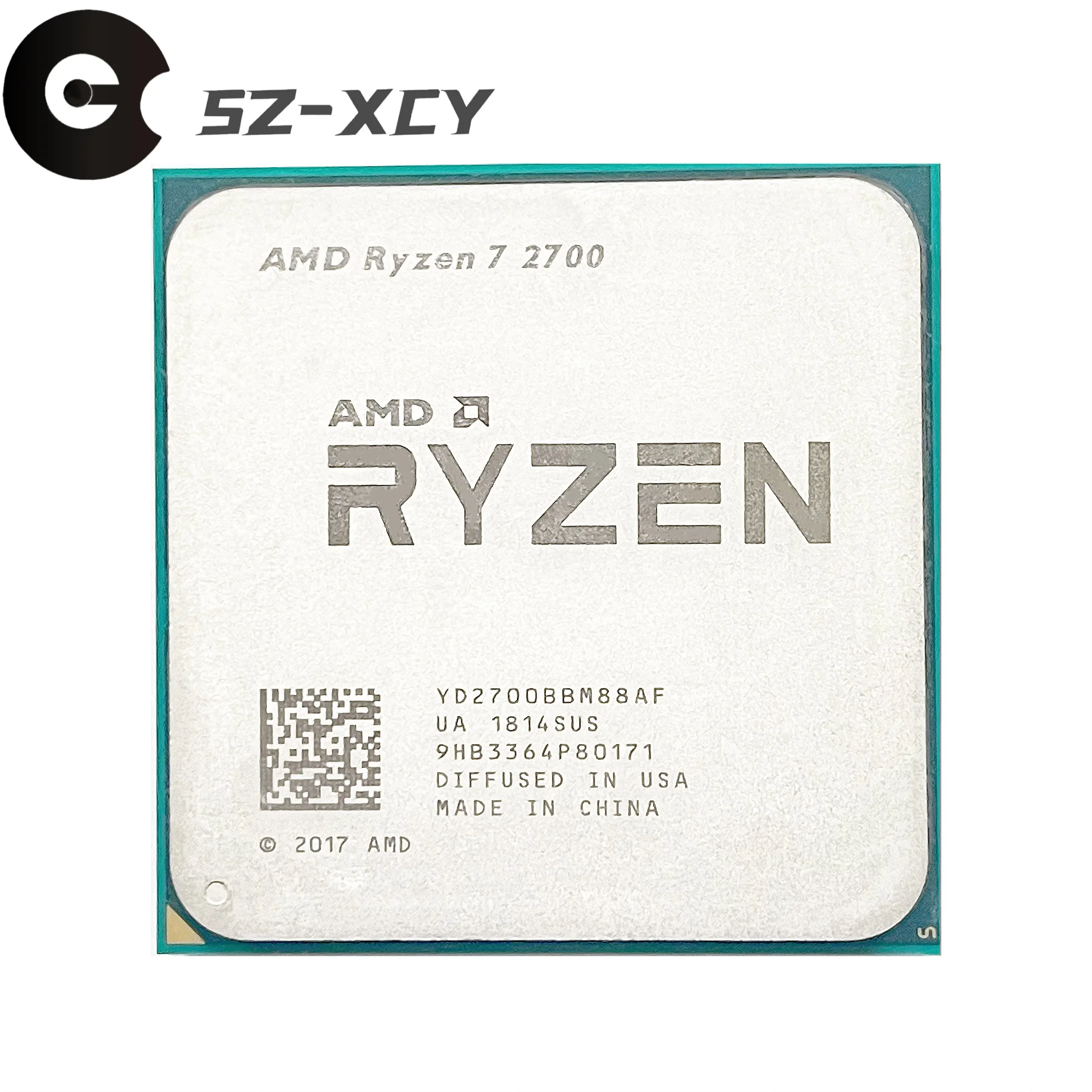 AMD Ryzen 7 2700 R7 2700 3.2 GHz Eight-Core Sixteen-Thread 16M 65W CPU Processor YD2700BBM88AF Socket AM4