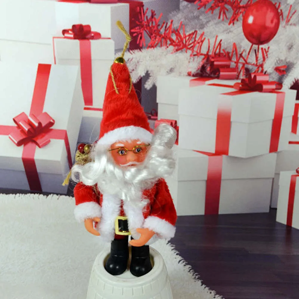 

Red Christmas Santa Claus Premium Standing Desktop Ornament Festive Home Decor For Table Shelf Fireplace Living Room