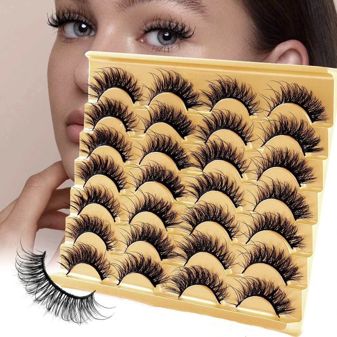 14 Pairs Natural 6D Makeup Fake Eye Lashes Faux Cils Make Up Beauty Tools Wholesale