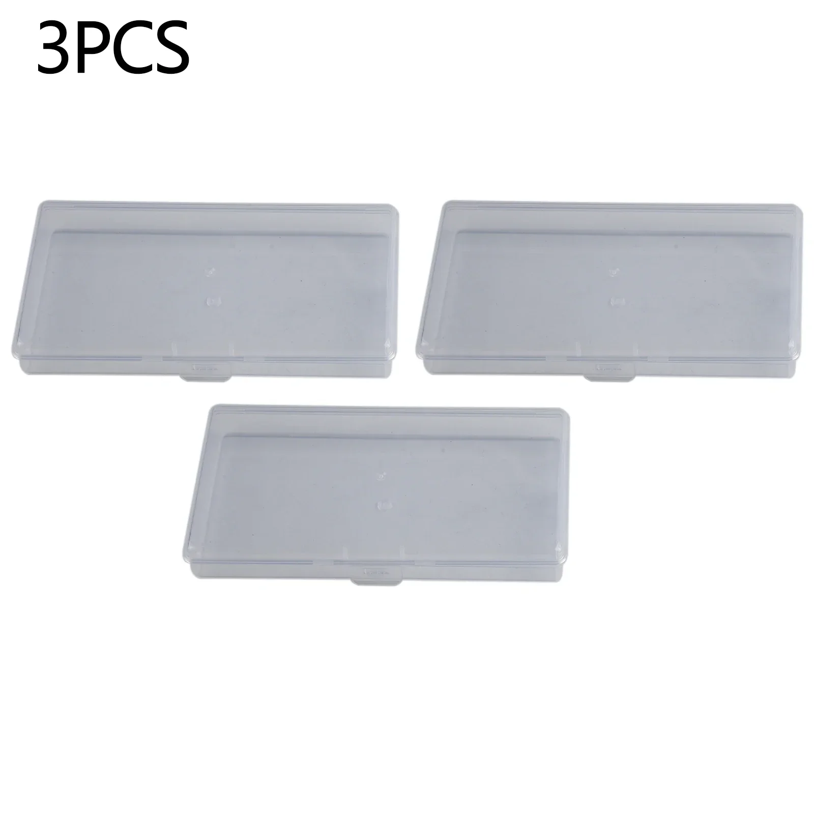 3*Transparent PP DIY Rectangle Storage Box Jewelry Screw Holder Case Organizer For Household Storage Home Decoration