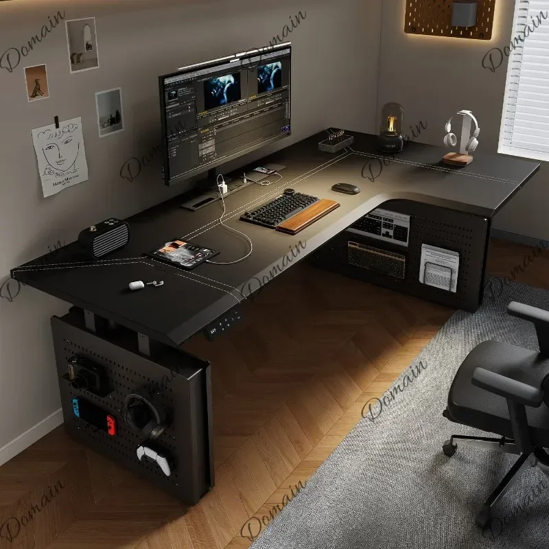 Office Use Corner electric lifting table leg bracket e-sports L-shaped corner office desk home computer study table